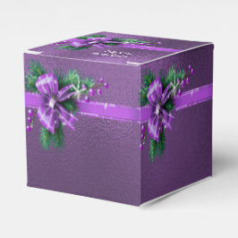 Para Regalos Caja de regalo de vacaciones Purple Bow
