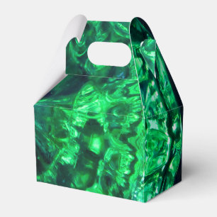 Para Regalos Caja de regalo del Favor Verde Esmeralda de la cel