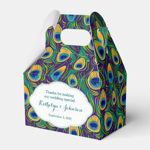 Para Regalos Caja de regalo del modelo de la pluma del pavo