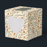 Para Regalos Caja de regalo Evergreen Kiss bajo el corazón de m<br><div class="desc">Un patrón invernal cálido y acogedor inspirado en el romance perenne de la Navidad. Este hermoso diseño de patrón presenta ramas de muérdago perenne que fluyen sobre un fondo cálido y cremoso, salpicado de racimos de bayas de muérdago de color naranja intenso y delicados copos de nieve. Este diseño fue...</div>