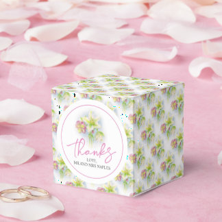 Para Regalos Caja de regalo floral de acuarela de rosa de invie