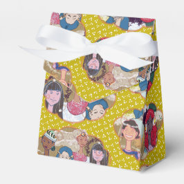 Para Regalos Caja de regalo ilustrada feliz