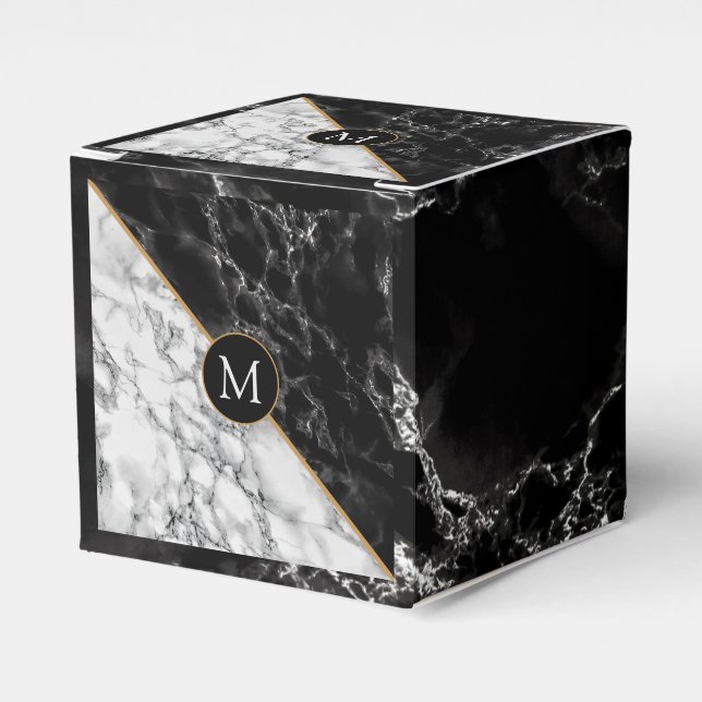 Para Regalos Caja de regalo monograma personalizada con su cart (Costado Anverso)