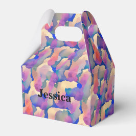 Para Regalos Caja de regalo personalizada con patrón de acuarel