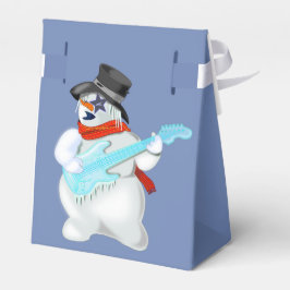 Para Regalos Caja de regalo Rock and Roll Snowman