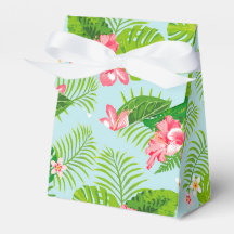 Caja de regalo rosa de hibiscus Palm