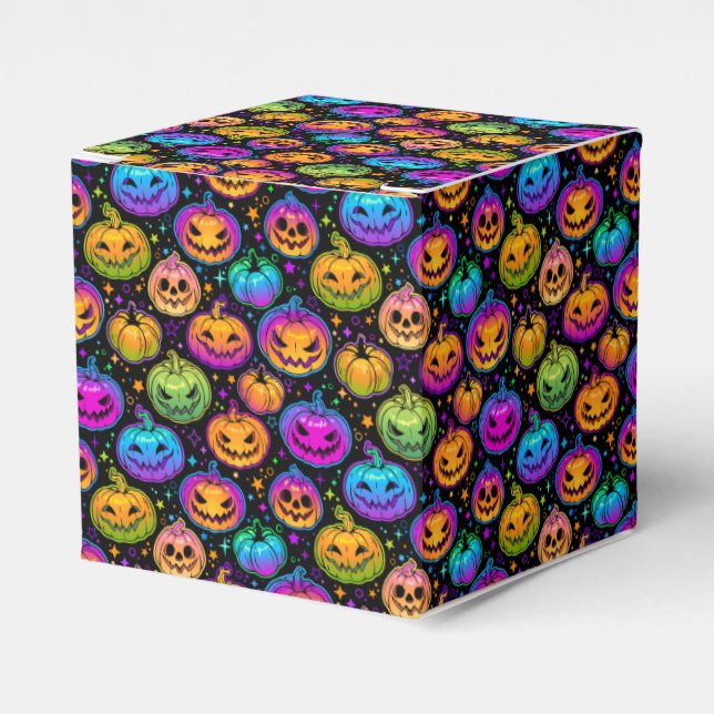 Para Regalos Caja de tratamientos de la fiesta de Halloween (Costado Anverso)