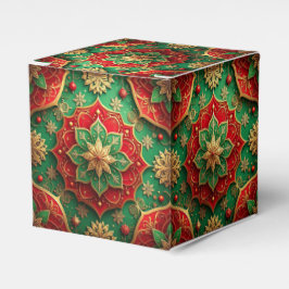 Para Regalos Caja decorativa de regalo navideño roja y verde