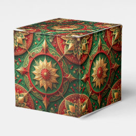 Para Regalos Caja decorativa de regalo navideño roja y verde