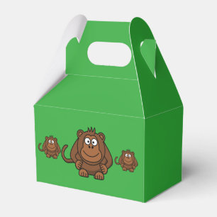 Para Regalos Caja del favor de fiesta del mono