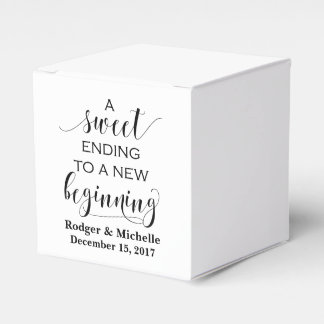 Para Regalos Caja del Favor de la Boda - Dulce final al Nuevo C