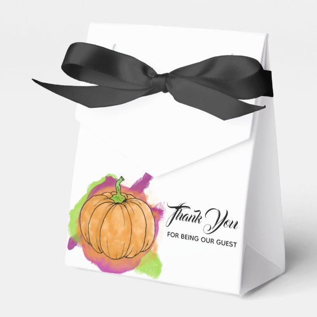 Para Regalos Caja del Favor de la Calabaza (Front Side)