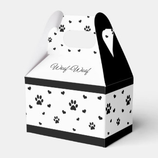 Para Regalos Caja del Favor de la impresión de la pata Caja del