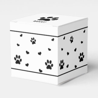 Para Regalos Caja del Favor de la Pasta de Perro Caja de impres