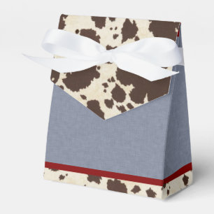 Para Regalos Caja del favor de la vaquera