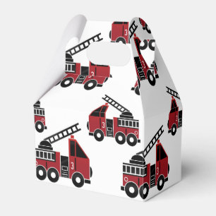 Para Regalos Caja del favor de los Firetrucks