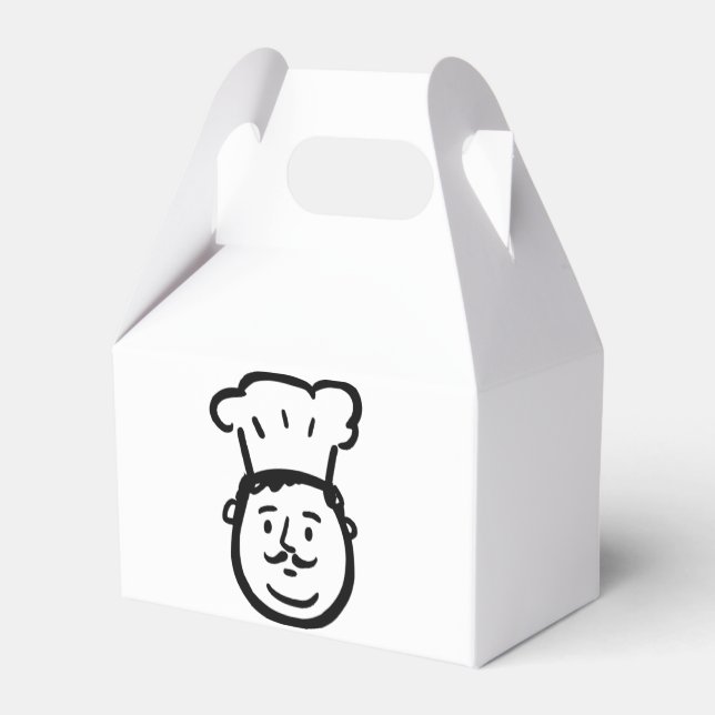 Para Regalos Caja del Favor del Delight del Chef (Reverso)