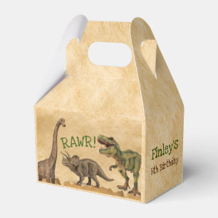 Para Regalos Caja del favor del dinosaurio, fiesta de