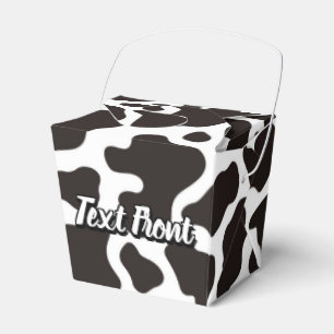 Para Regalos Caja del Favor del Patrón de vaca