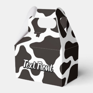 Para Regalos Caja del Favor del Patrón de vaca