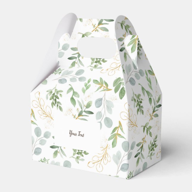 Para Regalos Caja Favor hoja de acuarela (Front Side)