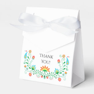 Para Regalos Caja mexicana del favor de fiesta de la fiesta