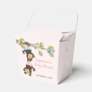 Para Regalos Caja moderna del favor del chica y del muchacho