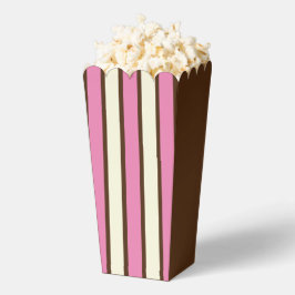 Para Regalos Caja napolitana de palomitas (marrón, rosa y crema