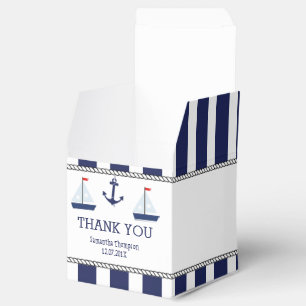 Para Regalos Caja náutica del favor de Baby Shower de los