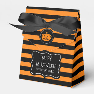 Para Regalos Caja negra y anaranjada de encargo del favor de
