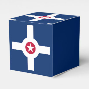 Para Regalos Caja patriótica con bandera de Indianápolis