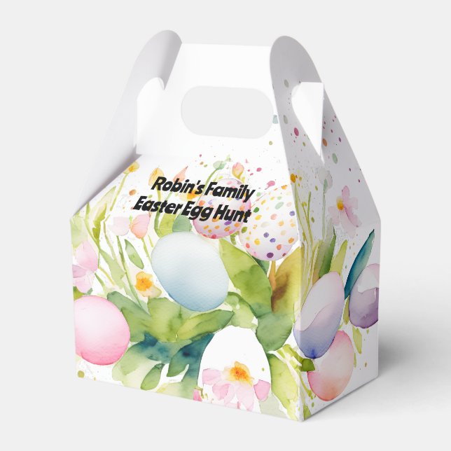 Para Regalos Caja personalizada de caza de huevos de Pascua (Front Side)