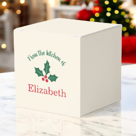 Para Regalos Caja Personalizada de Fiesta Navideña de Cocina Ho