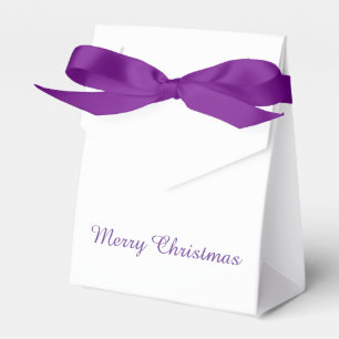 Para Regalos Caja púrpura de la invitación del navidad