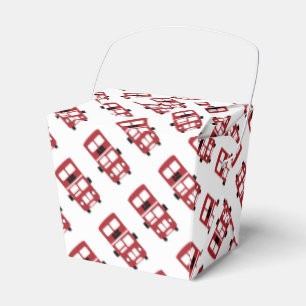 Para Regalos Caja roja del favor de fiesta del autobús de dos