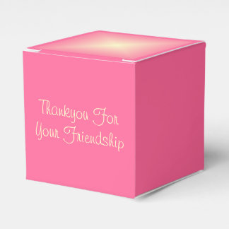 Para Regalos Caja rosa con crema estrella.Caja de Favor de Grac
