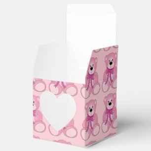 Para Regalos Caja rosada linda del favor del corazón del modelo