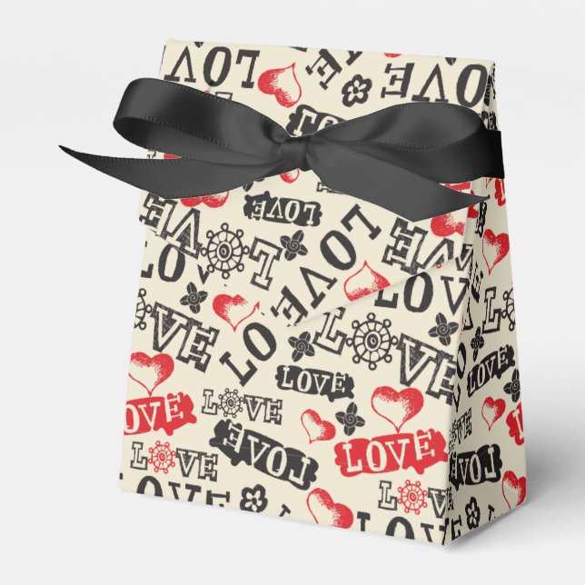 Para Regalos Caja Rustica de Favor del Amor (Front Side)