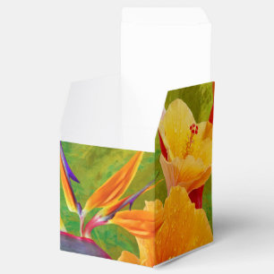 Para Regalos Caja tropical del favor del paraíso