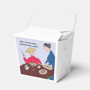 Para Regalos Caja verde del favor de la "comida china" de