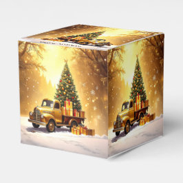 Para Regalos Camión de oro de navidad caja de favoritos de árbo