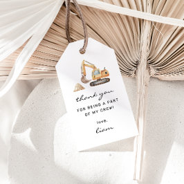 Para Regalos Camiones de construcción Etiquetas de favor de cum