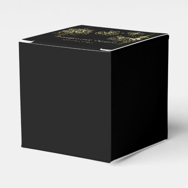Para Regalos Candelabros de oro en caja de favores de la posada (Costado Anverso)