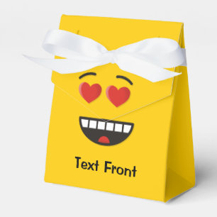 Para Regalos Cara sonriente con caja de favoritos de ojos en fo