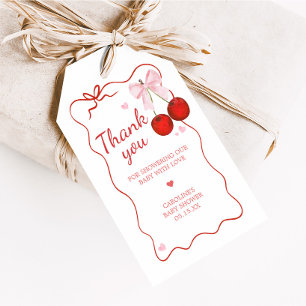 Para Regalos Cherry en las etiquetas favoritas de Baby Shower d