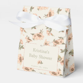 Para Regalos Chica de rosas rosadas Caja de Favor Baby Shower