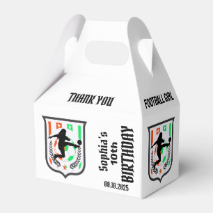 Para Regalos Chica jugador de fútbol, Chica de fútbol caja de f