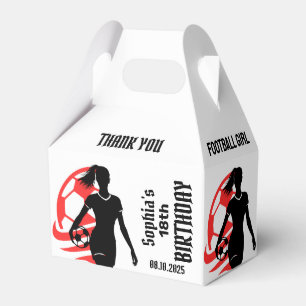 Para Regalos Chica jugador de fútbol, Chica de fútbol caja de f