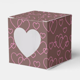 Para Regalos Chocolate Y Corazón Rosa Caja Favor