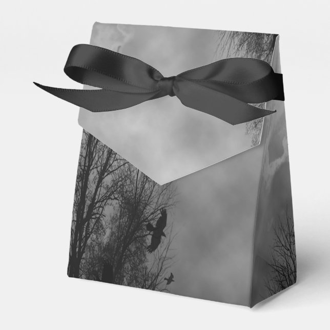 Para Regalos Cielo de Halloween atormentado con caja de favores (Front Side)